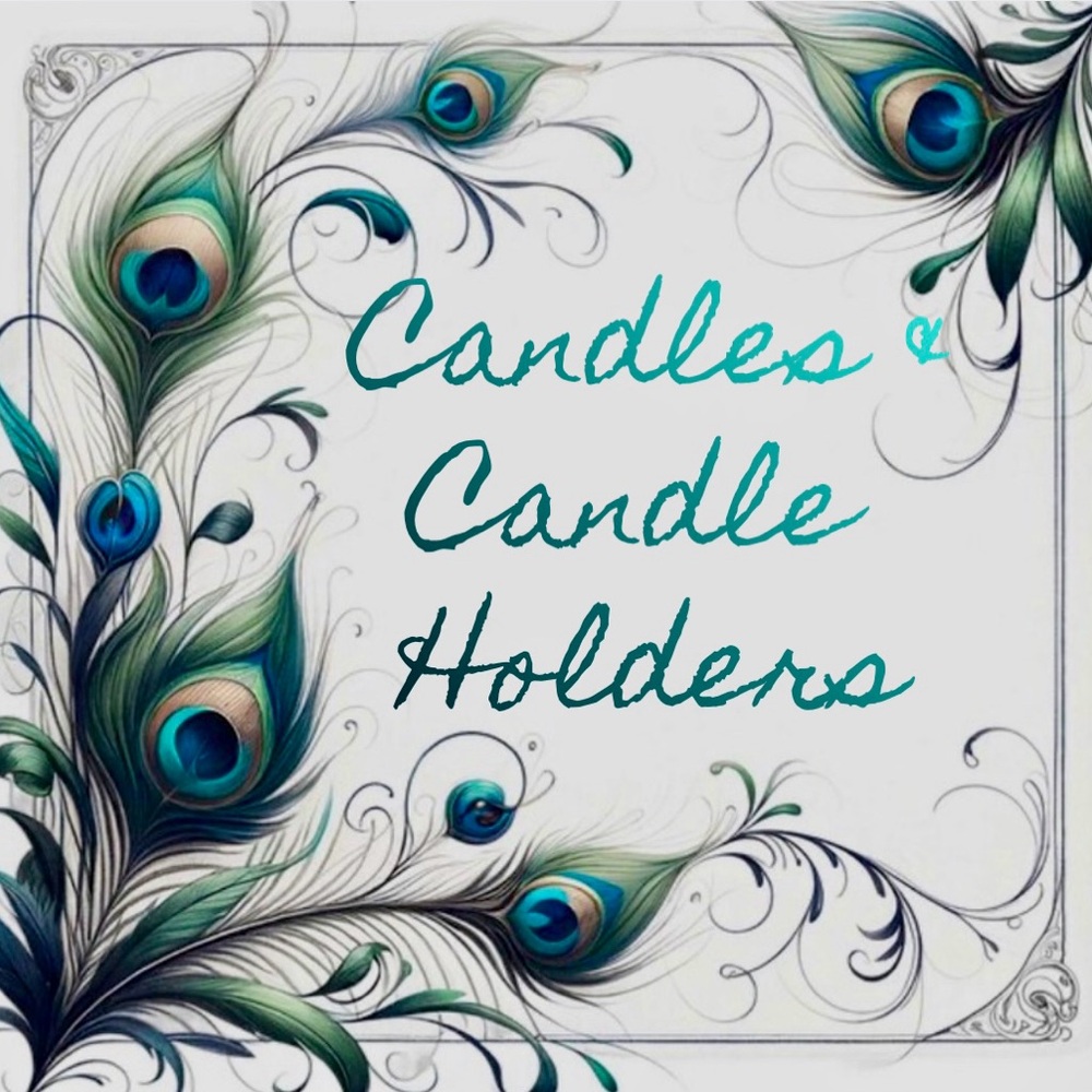 Floral Crystal Candle Holders